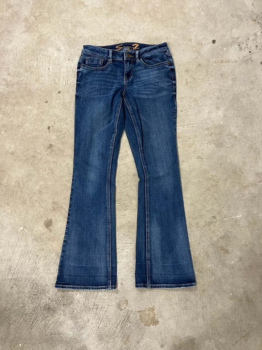 Vintage Y2K Seven7 Low Rise Bootcut Flare Jeans Women’s Size 8 - Picture 3 of 8